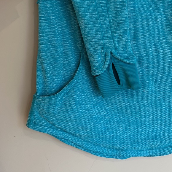 Lululemon Base Runner 1/2 Zip *Heathered Blue Size 6 - Picture 7 of 10